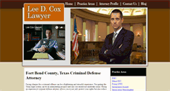 Desktop Screenshot of dwiattorneyfortbend.com